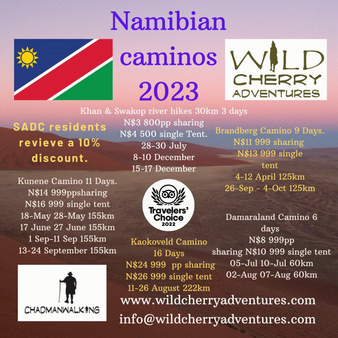 Namibian Camino Dates 2023